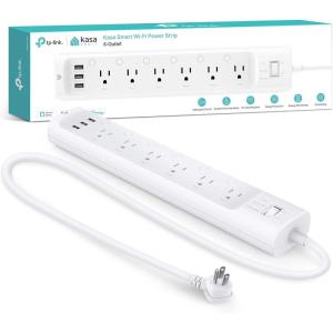 image:imageKasa Smart Plug Power Strip HS300 Surge Protector with 6 Individually Controlled Smart Outlets and 3 USB Ports Works with Alexa amp Google Home No Hub Required6 Outlets