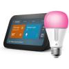 image:imageEcho Show 5 3rd Gen 2023 release in Charcoal bundle with TPLink Kasa Smart Color Bulb