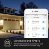 image:imageKasa Outdoor Smart Plug Smart Home WiFi Outlet with 2 Sockets IP64 Weather Resistance Compatible with Alexa Google Home amp IFTTT No Hub Required ETL CertifiedEP40 BlackApple HomeKit  2Socket