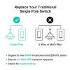 image:imageKasa Smart Light Switch HS200P3 Single Pole Needs Neutral Wire 24GHz WiFi Light Switch Compatible with Alexa and Google Home UL Certified No Hub Required 3 Count Pack of 1  WhiteWhite  Matter Compatible