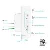 image:imageKasa Smart Plug KP200 InWall Smart Home WiFi Outlet Works with Alexa Google Home amp IFTTT No Hub Required Remote Control ETL Certified  White 1 PackWhite