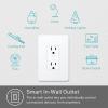 image:imageKasa Smart Plug KP200 InWall Smart Home WiFi Outlet Works with Alexa Google Home amp IFTTT No Hub Required Remote Control ETL Certified  White 1 PackWhite