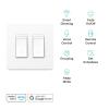 image:imageKasa Smart Switch 2Gang HS2002 Single PoleNeutral Wire Required 24GHz WiFi Light Switch Compatible with Alexa and Google Home UL Certified No Hub Required WhiteWhite