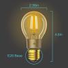 image:imageTPLink Kasa Smart WiFi LED Bulb Filament E26 Smart Light Bulb Warm Amber 2000K Dimmable No Hub Required Compatible with Alexa amp Google Assistant KL60