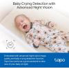 image:imageTapo 1080P Indoor Wired Security Camera  Works as a Baby amp Pet Monitor Motion Detection 2Way Audio Siren Night Vision SubscriptionFree Local or Optional Cloud Works with Alexa C1004PackWhite