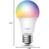 image:imageTapo TPLink Smart Light Bulbs 16M Colors RGBW Dimmable Compatible with Alexa and Google Home A19 60W Equivalent 800LM CRIgt90 24GHz WiFi only No Hub Required L530E4Pack1 Pack