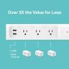 image:imagekasa smart Plug Power Strip KP303 Surge Protector with 3 Individually Controlled Smart Outlets and 2 USB Ports Works with Alexa amp Google Home No Hub Required  White
