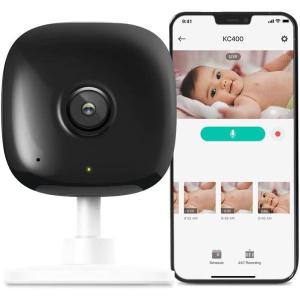 image:imageKasa 1080p Indoor Wired Security Camera  Works as a Baby Monitor amp Pet Camera Motion Detection amp Tracking 2Way Audio Night Vision SubscriptionFree Local Storage or Optional Cloud EC60White  2K