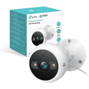 image:imageKasa 2K Outdoor Wired Security Camera  PersonMotion Detection 247 Recording 2Way Audio Siren Starlight Color Night Vision SubscriptionFree Local Storage or Optional Cloud KC420WS