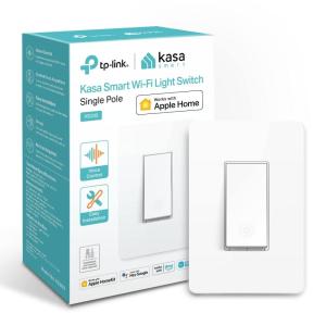 image:imageKasa Apple HomeKit Smart Light Switch KS200 Single Pole Neutral Wire Required 24GHz WiFi Light Switch Works with Siri Alexa and Google Home UL Certified No Hub Required White1pack