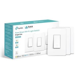 image:imageKasa Apple HomeKit Smart Light Switch KS200 Single Pole Neutral Wire Required 24GHz WiFi Light Switch Works with Siri Alexa and Google Home UL Certified No Hub Required White3pack