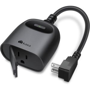 image:imageKasa Outdoor Smart Dimmer Plug IP64 Plug in Dimmer for Outdoor String Lights Compatible with Alexa Google Assistant amp SmartThings Long WiFi Range 24Ghz No Hub Required ETL CertifiedKP4051Socket New Version