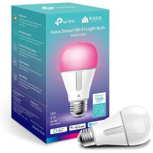 image:imageKasa Smart Light Bulbs 1000 Lumens High Brightness 16M Color Changing Dimmable Smart WiFi Light Bulb Compatible with Alexa and Google Home A19 24GHz WiFi only No Hub Required KL1354Pack1 Pack