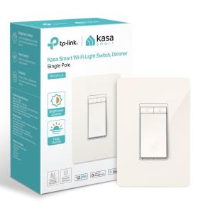 image:imageKasa Smart Light Switch HS200BL Single PoleNeutral Wire Required 24GHz WiFi Light Switch Compatible with Alexa and Google Home UL Certified No Hub Required BlackLight Almond
