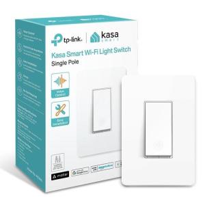 image:imageKasa Smart Light Switch HS200P3 Single Pole Needs Neutral Wire 24GHz WiFi Light Switch Compatible with Alexa and Google Home UL Certified No Hub Required 3 Count Pack of 1  WhiteWhite  Matter Compatible