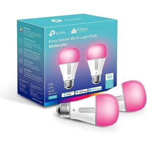 image:imageNew Kasa Smart Bulb Full Color Changing Dimmable Smart WiFi Light Bulb Compatible with Alexa and Google Home A19 9W 800 Lumens24Ghz only No Hub Required 1Pack KL125 Multicolor1000 LM  2Pack