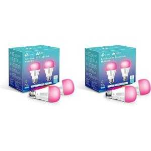 image:imageNew Kasa Smart Bulb Full Color Changing Dimmable Smart WiFi Light Bulb Compatible with Alexa and Google Home A19 9W 800 Lumens24Ghz only No Hub Required 1Pack KL125 Multicolor1000 Lm  4pack