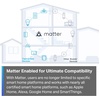 image:imageTPLink Tapo Smart Plug Mini Matter Compatible Compatible with Alexa Google Home amp Samsung SmartThings Energy Monitoring 15A UL Certified 24G WiFi Only Tapo P110M4PackMatter Compatible