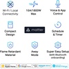 image:imageTPLink Tapo Smart Plug Mini Matter Compatible Compatible with Alexa Google Home amp Samsung SmartThings Energy Monitoring 15A UL Certified 24G WiFi Only Tapo P110M4PackMatter Compatible