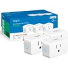 image:imageTPLink Tapo Smart Plug Mini Matter Compatible Compatible with Alexa Google Home amp Samsung SmartThings Energy Monitoring 15A UL Certified 24G WiFi Only Tapo P110M4PackMatter Compatible