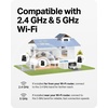 image:imageTapo 2K Outdoor PanTilt Wireless Floodlight Security Camera  Battery Power with Solar 360 AI Motion Tracking PersonVehicle Detection SubscriptionFree Local Storage or Optional Cloud C615F KITDualLens 4K PanTilt