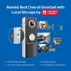 image:imageTapo 2K Wired or Battery Powered Smart Video Doorbell with Chime  180 Field of View PersonVehiclePackage Detection Ring Call 2Way Audio SubscriptionFree Local Storage or Optional CloudD225Battery or Hardwired  2K 4MP