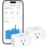 image:imageTPLink Tapo Smart Plug Mini Matter Compatible Compatible with Alexa Google Home amp Samsung SmartThings Energy Monitoring 15A UL Certified 24G WiFi Only Tapo P110M4PackMatter  Energy Monitoring