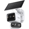 image:imageTapo 2K Outdoor PanTilt Wireless Floodlight Security Camera  Battery Power with Solar 360 AI Motion Tracking PersonVehicle Detection SubscriptionFree Local Storage or Optional Cloud C615F KITDualLens 2K PanTilt