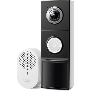 image:imageTapo 2K Wired or Battery Powered Smart Video Doorbell with Chime  180 Field of View PersonVehiclePackage Detection Ring Call 2Way Audio SubscriptionFree Local Storage or Optional CloudD225Battery or Hardwired  2K 4MP