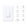 image:imageTPLink Tapo Smart Light Switch Single Pole Neutral Wire Required 24GHz WiFi Light Switch Compatible with Alexa and Google Home UL Certified No Hub Required White Tapo S5004PackSingle Pole