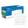 image:imageTPLink Tapo Smart Light Switch Single Pole Neutral Wire Required 24GHz WiFi Light Switch Compatible with Alexa and Google Home UL Certified No Hub Required White Tapo S5004PackSingle Pole