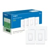 image:imageTPLink Tapo Smart Light Switch Single Pole Neutral Wire Required 24GHz WiFi Light Switch Compatible with Alexa and Google Home UL Certified No Hub Required White Tapo S5004PackDimmer