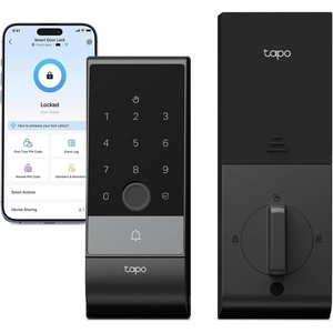 image:imageTapo Smart Door Lock WiFi Deadbolt Palm amp Fingerprint Recognition Keyless Entry inApp Monitoring with Scheduled Access 1Year Rechargeable Battery AutoLock IP65 Fits Standard Doors DL130